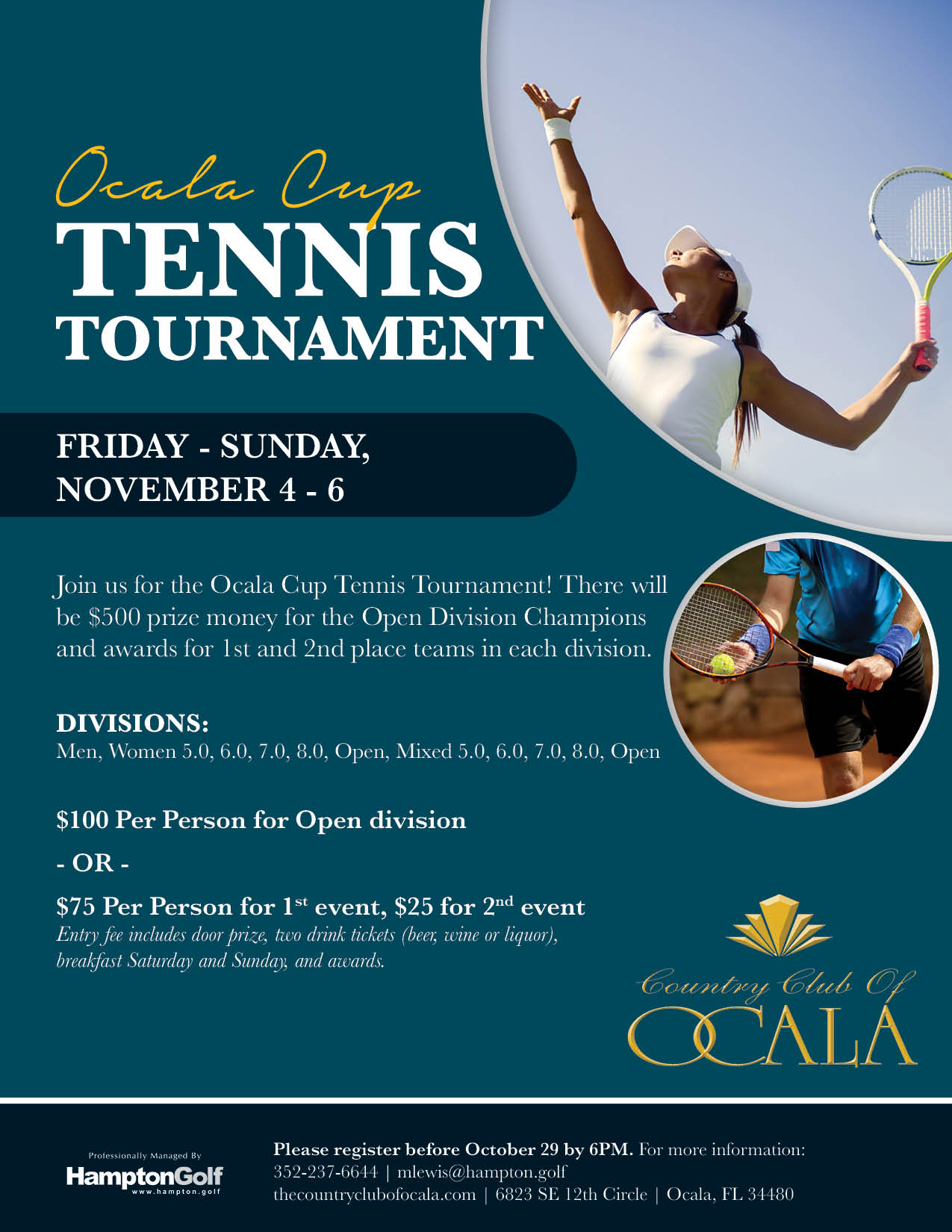 CCO Ocala Cup Tennis Tournament EMAIL